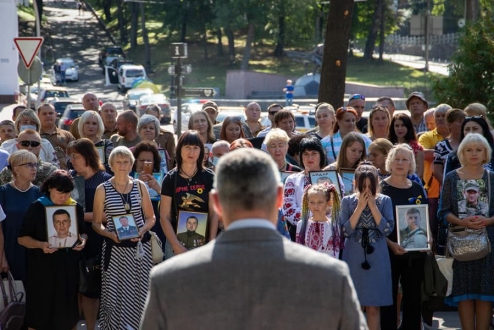 29 серпня відбулась церемонія закладання капсули на місці спорудження Меморіалу пам’яті загиблим киянам - учасникам антитерористичної операції.