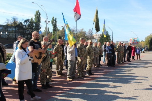 Урочисті заходи з нагоди вшанування пам‘яті жителів Шевченківського району, які загинули у війні на Сході України
